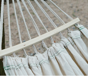 Hamac intérieur et extérieur en corde de coton épais hamac <span class=keywords><strong>filet</strong></span> de lit poche en maille hamac simple balançoires pour enfants adultes - Product Image 6