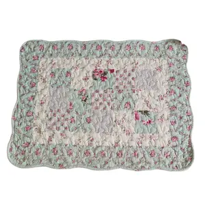 韩版棉印花绗缝家用防滑布地垫