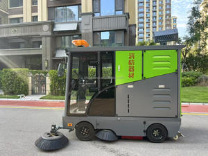 रेनाकी लुबा किंग इलेक्ट्रिक न्यू सेल्फ-चालित डबल वैक्यूम बैटरी रोड स्वीपर ट्रक - Product Image 4