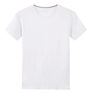 Camiseta Blanca al por Mayor para Hombre, Personalizable con su Logotipo, Manga Corta, 300 Gramos, Tejido de Punto, Informal - Product Image 1