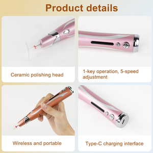 Machine à polir les ongles portable 30000 tr/min Lime à ongles électrique Eirenee Lime à ongles professionnelle Ensemble <span class=keywords><strong>d</strong></span>'outils de <span class=keywords><strong>manucure</strong></span> avec 6 embouts de polissage pour ongles - Product Image 4