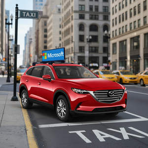 Pantalla LED Mini a Todo Color para Techo de Taxi, Ultrafina, de Alto Brillo, Resistente al Agua para Exteriores, Doble Cara, GPS, Resolución 64x192 - Product Image 1