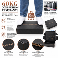 Boîte d'expédition en carton ondulé noir personnalisée avec logo en feuille d'or rose, emballages cadeaux cosmétiques pour les marques de soins de la peau, de maquillage et de parfums