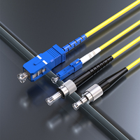 Customized 8 12 24 48 Fibers OS2 Single Mode LC SC FC LSH Indoor Tight Buffered Multi Fiber Breakout Cable CE ROHS CPR Cca B2ca