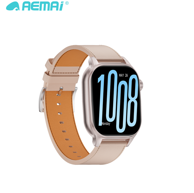 AEMAI Android Smart Watch Square IP67 2.16inch Ultra AMOLED Display 4G SIM Card BT/WiFi GPS NFC Video Call Health Monitoring