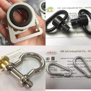 Mousqueton de sécurité en alliage d'aluminium aéronautique pour escalade, avec verrouillage à torsion et mousqueton rapide, personnalisé CNC, pour extérieur - Product Image 2