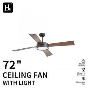 Nuevo Producto: Ventilador Inteligente de Techo de 52 Pulgadas con 4 Aspas de Madera Contrachapada, Moderno, Negro Mate, con Luz, Ventilador de Techo DC con Lámpara - Product Image 5