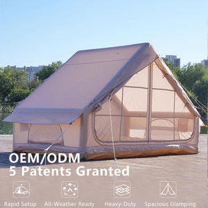 <span class=keywords><strong>Tente</strong></span> gonflable portable de luxe beige écologique 6.3, imperméable, pour camping extérieur, résistante à la pluie, quatre saisons, installation rapide, PVC - Product Image 1