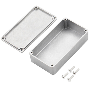 Black 1590B Metal Stomp Box Case Enclosure Guitar Effect Pedal Aluminum Box