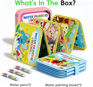 Libros <span class=keywords><strong>de</strong></span> Pintura con Agua Reutilizables para Niños - Paquete <span class=keywords><strong>de</strong></span> 3 Libros Mágicos para Colorear con Agua y Rotuladores <span class=keywords><strong>de</strong></span> Agua (Animales <span class=keywords><strong>de</strong></span> Cuentos <span class=keywords><strong>de</strong></span> Hadas y Dinosaurios) - Product Image 2