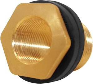 Vannes <span class=keywords><strong>de</strong></span> <span class=keywords><strong>pluie</strong></span> vertes en laiton 3/4 "femelle à 1" mâle raccord <span class=keywords><strong>de</strong></span> cloison fileté connecteur <span class=keywords><strong>de</strong></span> réservoir d'<span class=keywords><strong>eau</strong></span> adapté pour <span class=keywords><strong>tuyau</strong></span> d'arrosage - Product Image 6