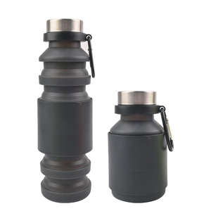 550ml BPA Free Silicone <b>Collapsible</b> <b>Water</b> <b>Bottle</b> Leakproof Reusable Eco-Friendly for Outdoor Sports Gym Camping Travel - Product Image 6