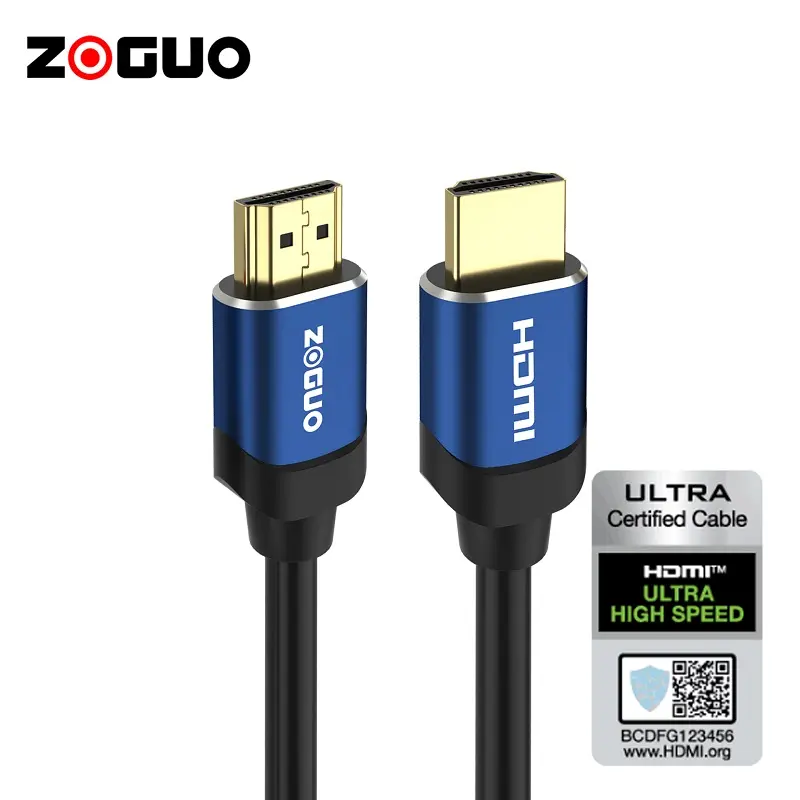 8K@60hz 4K@120Hz HDMI 2.1 Cable 48Gbps High Speed Premium HDMI Cable Supports Dynamic HDR eARC
