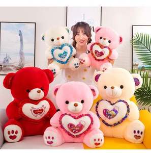 Almohada Decorativa Kawaii de Algodón PP, Adorable Peluche Suave, Osito de Peluche Luminoso, Marca MR, 30-60cm, Unisex - Product Image 4