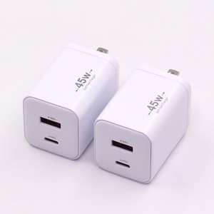 Caricabatterie USB <span class=keywords><strong>C</strong></span> GaN 45W Personalizzato all'Ingrosso, Blocco di Ricarica Rapida Tipo <span class=keywords><strong>C</strong></span> per <span class=keywords><strong>iPhone</strong></span> e Samsung - Product Image 1