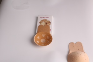 Lapin oreille forme femelle cache tétons en silicone couverture de mamelon de sein - Product Image 5