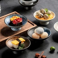 Bol à dessert en céramique japonaise XUANHUI, bol à glace, yaourt, pour restaurant, assiettes à gâteaux, apéritifs en porcelaine pour la maison