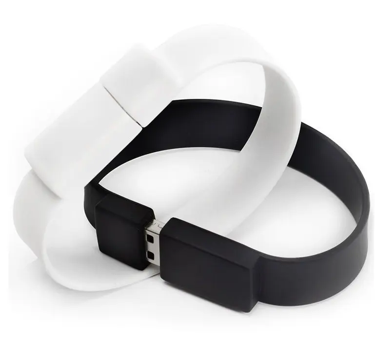 Smart Silicon Pvc Polsband Armband Usb Flash Geheugen Usb Pen Drive Usb Memory Stick Voor Opslag Gift Promotie Reclame