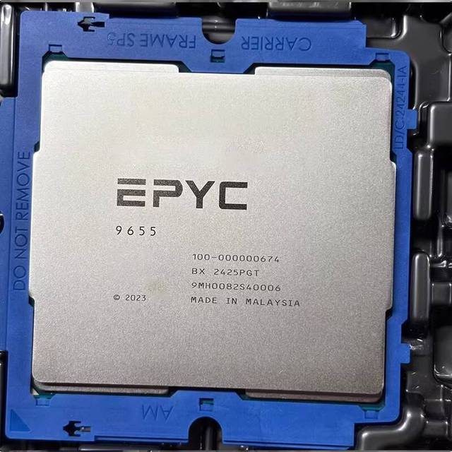 Hot Sell EPYC 9355 9455 9555 9655 9755 DDR5 SP5 360W CPU Processor for Workstation Server