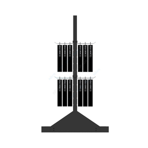 Tùy chỉnh cửa hàng bán lẻ kim loại móc Rack hiển thị hai bên truy cập hàng đầu kim loại <span class=keywords><strong>Pegboard</strong></span> hiển thị đứng hai mặt CD DVD Rack hiển thị - Product Image 3