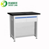 SCEELAB Balance de laboratoire commerciale tout acier de bonne qualité et table de balance de laboratoire antichoc pour l'école, la chimie et les cosmétiques