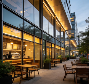 Bâtiments commerciaux modernes en structure acier préfabriquée : Restaurants, Librairies, Cafés, Salles d'étude, Cafés - Product Image 6