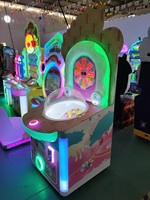 Hotselling sikke işletilen Mini popüler şeker otomat vinç lolipop oyunu çocuklar atari makinesi mutlu pençe makinesi