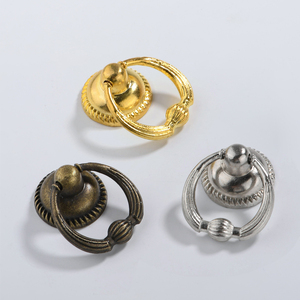 Antike Vintage europäischen Stil Zink Ring Einloch Pull Schrank tür Möbel Griff Küche Villa Hängende Schublade - Product Image 1