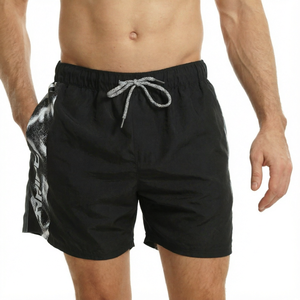 Shorts de bain pour hommes à séchage rapide, taille élastique, imprimés sur mesure, pour la plage et la natation - Product Image 1