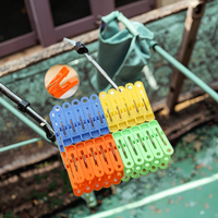 Pinces à linge en plastique colorées multi-usages blanchisserie maison organisation Clips pour salon garde-robe usage alimentaire tissu tissu matériel