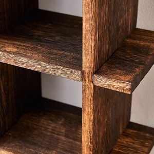 Étagère murale en bois massif multi-niveaux pour tasses à thé, support pour service à thé, pour salon - Product Image 4
