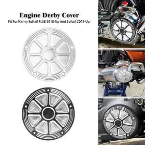 Motorfiets Derby <span class=keywords><strong>Cover</strong></span> 5 Gaten Motor Zijkap voor Harley Softail FLSB 18-Up Breakout <span class=keywords><strong>Fat</strong></span> Boy 2019-2026 Primaire Koppeling Kap - Product Image 1