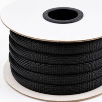 Funda trenzada de nailon de tejido abierto reforzada para mascotas, de alta resistencia, para cables de rack de servidor, grado premium, profesional, de alto rendimiento