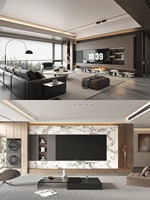 Meuble TV mural de luxe blanc, support TV LED, unité de rangement en bois, nouveau design, console TV flottante murale