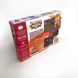 Harvest Moon 64 Box Thick Cardboard with Tray <b>Game</b> Cartridge Replacement Box for N64 - Product Image 3