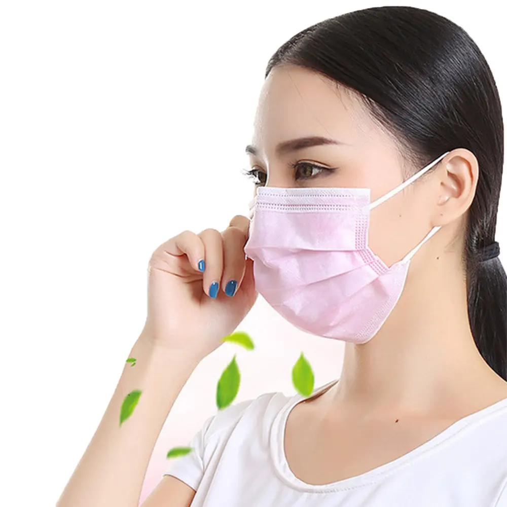 Harga Grosir Kualitas Tinggi PP Bukan Tenunan Biru Masker Wajah Bedah Masker Hidung 3 Lapisan Pelindung Masker Wajah Medis dengan E