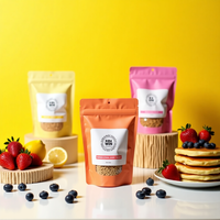 Pochettes à fermeture éclair en plastique imprimées personnalisées pour sacs à fermeture éclair d'emballage alimentaire