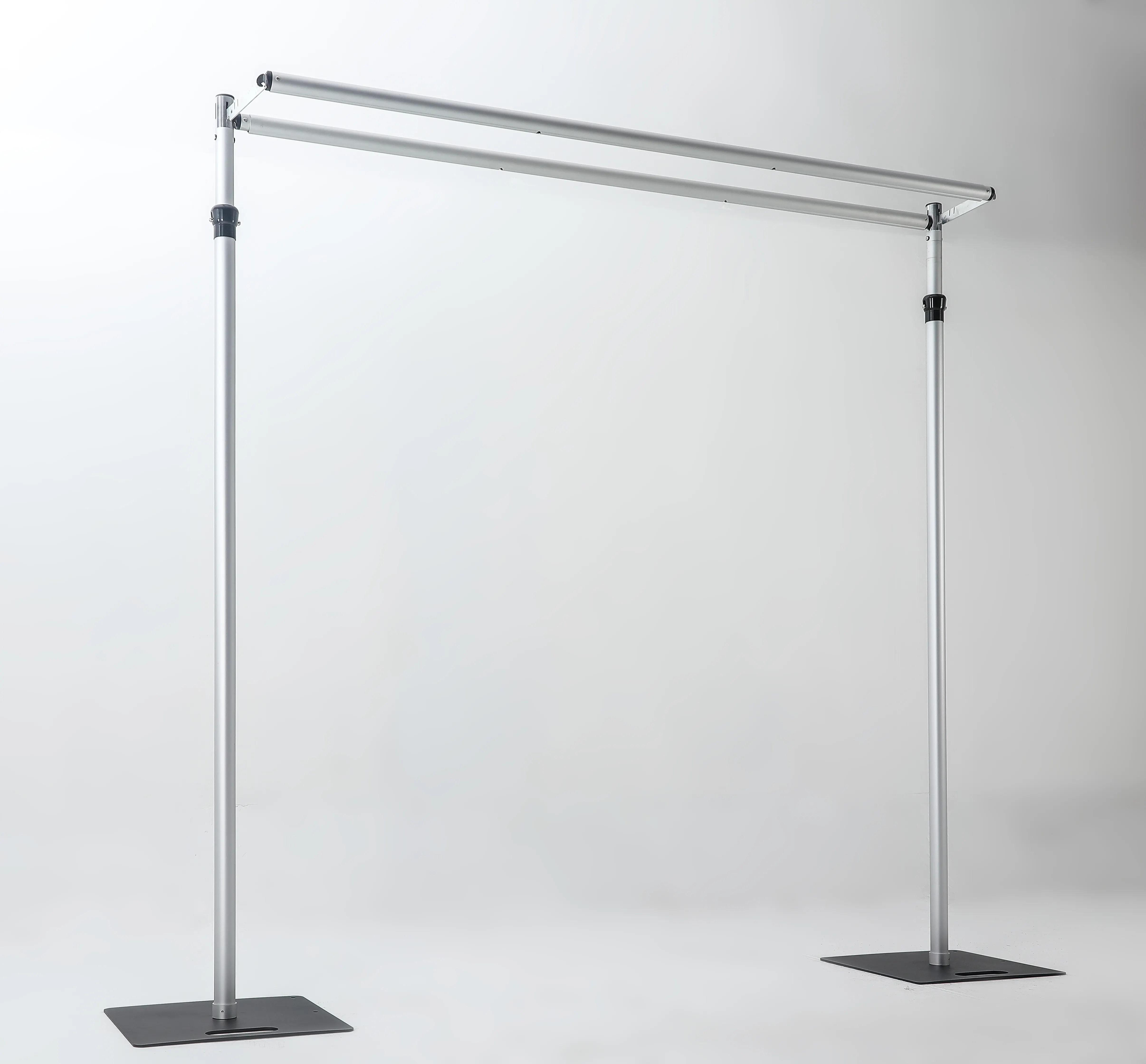 KL-PAD002 Wholesale heavy duty adjustable double crossbar pipe and drape backdrop stand pipe and drape adjustable uprights