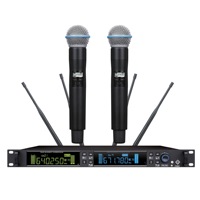 Mikrofon Profesional 300 Meter untuk Acara Luar Ruangan, Nirkabel, untuk Bernyanyi, Vokal, Genggam, Headset, dan Lavalier
