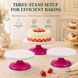 Birthday <strong>Cake</strong> DIY Set Mounting Table Turntable <strong>Cake</strong> <strong>Stand</strong> Holder Plastic Baking Tools - Product Image 6