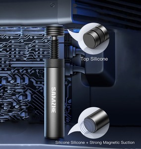 <span class=keywords><strong>Support</strong></span> de <span class=keywords><strong>carte</strong></span> <span class=keywords><strong>graphique</strong></span> magnétique télescopique à spirale réglable SAMZHE, type à aspiration magnétique, pour PC série 40, hauteur 72-123 mm - Product Image 5