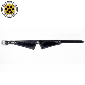 SinSky kulit sapi asli bernapas kerah hewan peliharaan traksi anjing dasi kucing kulit kerah anjing dengan dasi kupu-kupu untuk anjing kecil - Product Image 5