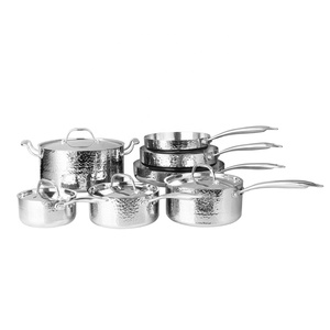 14/16/18/20Cm <span class=keywords><strong>3</strong></span> capa de oro de acero inoxidable 304 antiadherente cacerola con tapa - Product Image 6