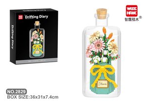 ชุดตัวต่อดอกไม้พลาสติกไมโคร DIY สุดฮิตสำหรับเด็ก ชุดเซ็ตของเล่นดอกไม้ Sembo Block สำหรับเด็กอายุ 5-7 ปี ของเล่นโมเดลทันสมัยสำหรับเด็กผู้หญิง - Product Image 5