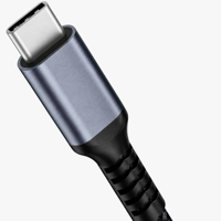 Kabel USB C ke USB C 60W, Transfer Data 480Mbps, Tipe C Male to Male, Kabel Pengisian Cepat Berbahan Nilon Kepang untuk Laptop dan Ponsel, 1m 2m