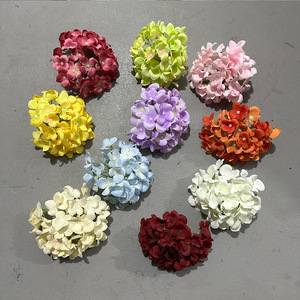 Yixuan Hydrangea Flower Headpiece Silk Artificial Flowers Wedding Photography Props Home Decor 45 Pieces - Product Image 2