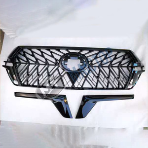Parrilla negra de alto brillo para Land Cruiser LC200 2016 (adaptable a modificaciones) - Product Image 2