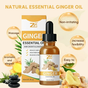 Aceite Esencial <span class=keywords><strong>de</strong></span> Jengibre 100% Puro y Natural, Destilado al Vapor, para Tratamiento del Cuero Cabelludo, Masajes, Cuidado <span class=keywords><strong>de</strong></span> la Piel, Grado Cosmético, Venta al Por Mayor - Product Image 2