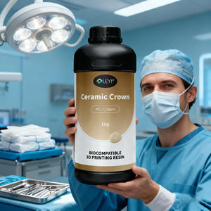 LEYI HC-Crown Résine synthétique pour laboratoire <span class=keywords><strong>dentaire</strong></span> Couronnes et bridges permanents Haute résistance à l'usure Pureté 100% Durée de conservation 36 mois 1kg/0.5kg - Product Image 1