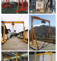 Grue à portique mobile portable de 1 tonne, grue à portique sur roues sans rail pour atelier